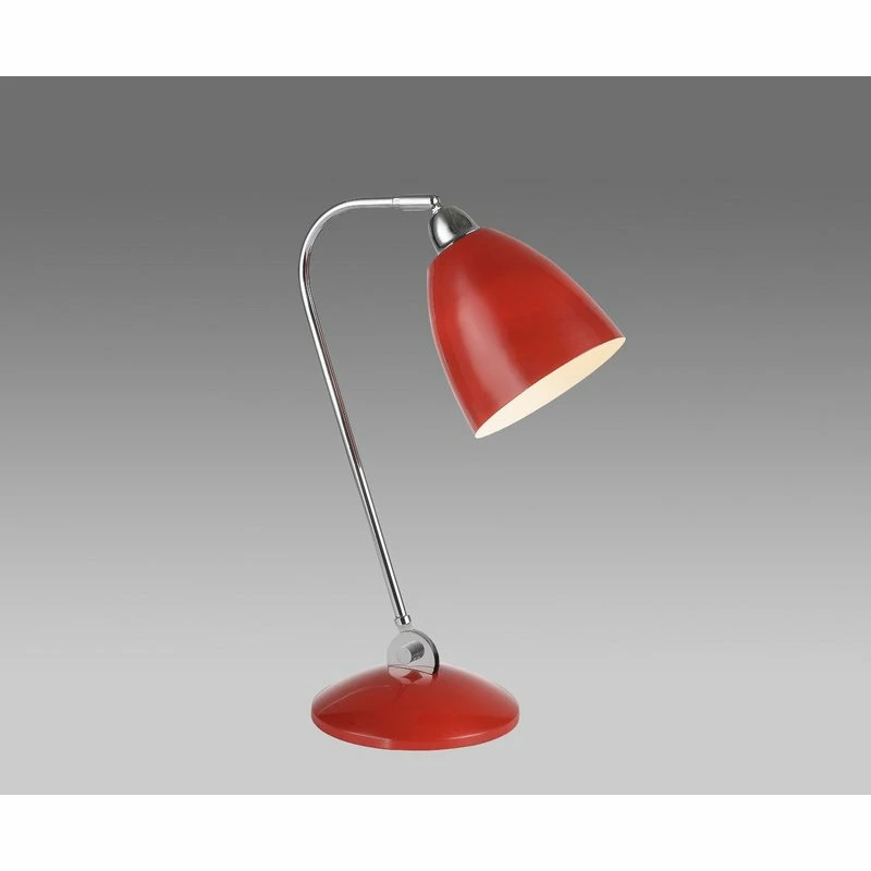Brand new ๐ Woodbridge Lighting Inc. Vento 1-Light Table Lamp, Chrome And Red ๐ - Image 2
