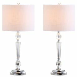 Cheapest โค๏ธ JONATHAN Y Victoria 27" Crystal Table Lamp, Set Of 2, Clear ๐