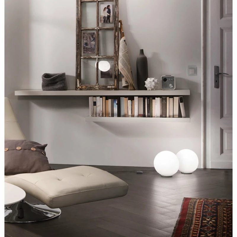 Brand new ⭐ EGLO USA 1x60W Table Lamp W/ Siliver Finish & Opal Glass 🤩 - Image 5