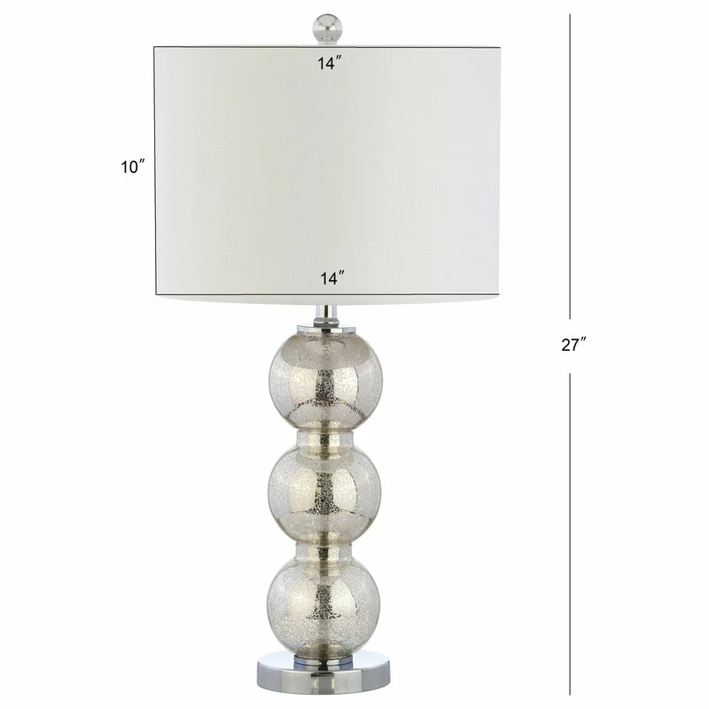 Best reviews of 😍 JONATHAN Y Bella 27" Glass Triple-Sphere Table Lamp, Set Of 2 ⭐ - Image 8