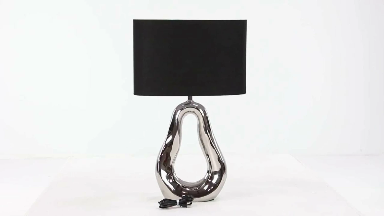 Brand new ๐งจ Brimfield & May Set Of 2 Silver Stoneware Glam Table Lamp 93682 ๐ - Image 2