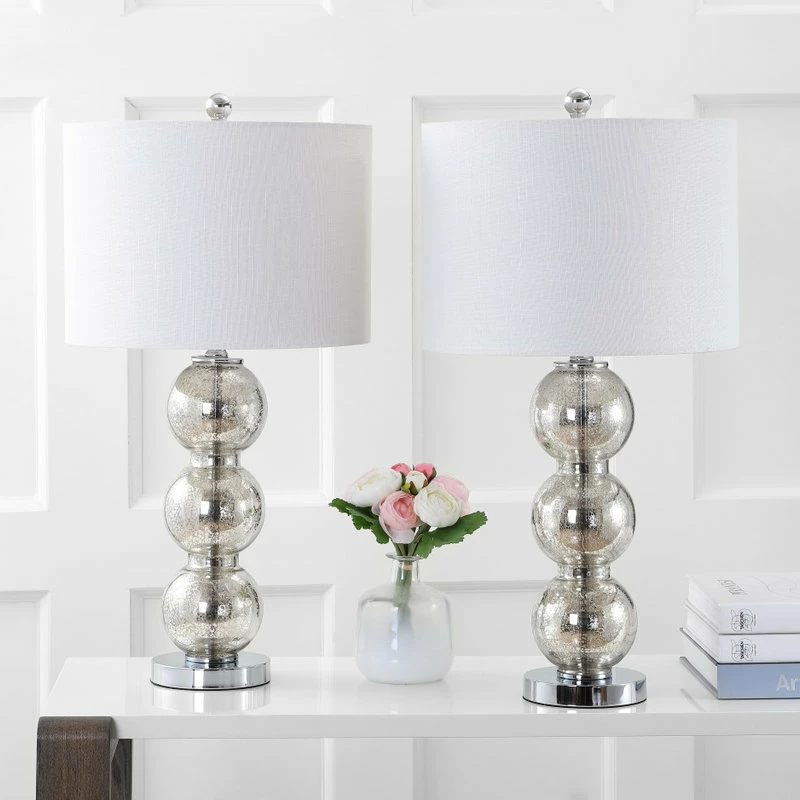 Best reviews of 😍 JONATHAN Y Bella 27" Glass Triple-Sphere Table Lamp, Set Of 2 ⭐ - Image 4