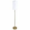 Brand new ⌛ LumiSource 62" Plated Gold Metal Stick Floor Lamp With White Fabric Drum Shade ❤️