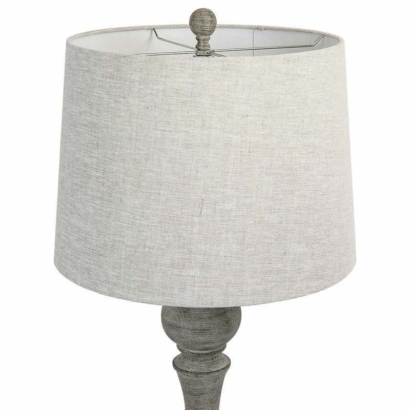 Cheap π LumiSource 32" Reclaimed Gray Table Lamps Linen Shades, Set Of 2 β - Image 2
