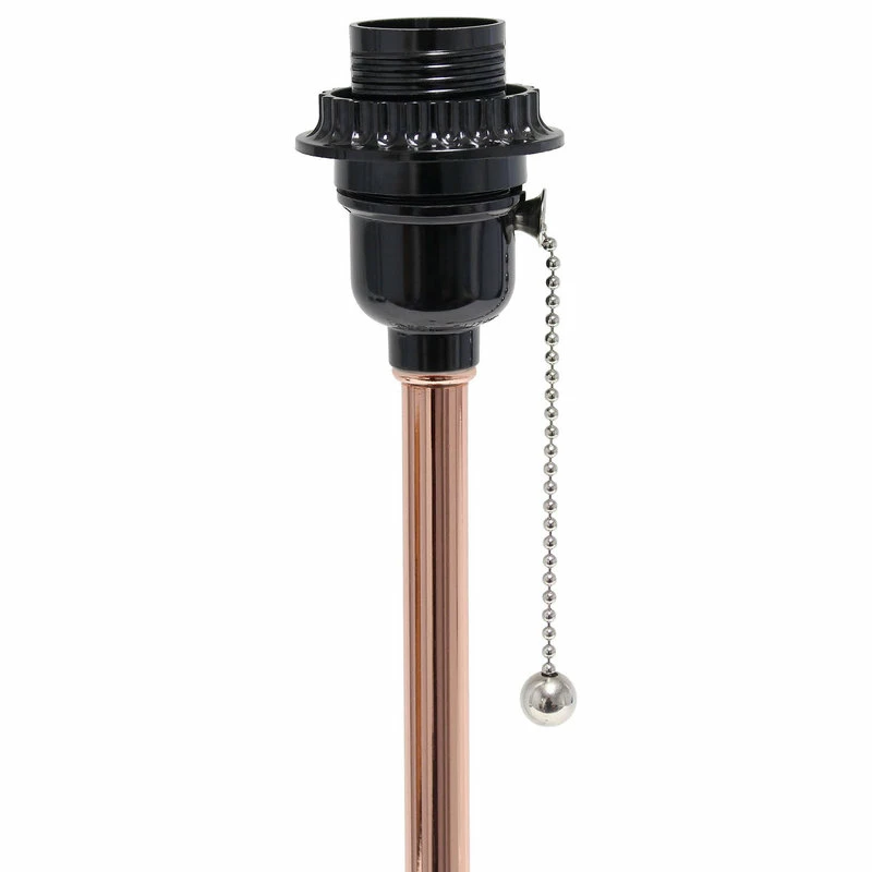 Best reviews of โ๏ธ All The Rages Inc. Stick Lamp With USB Charging Port, White Fabric Shade, Rose Gold Base - 2 Pack โจ - Image 10