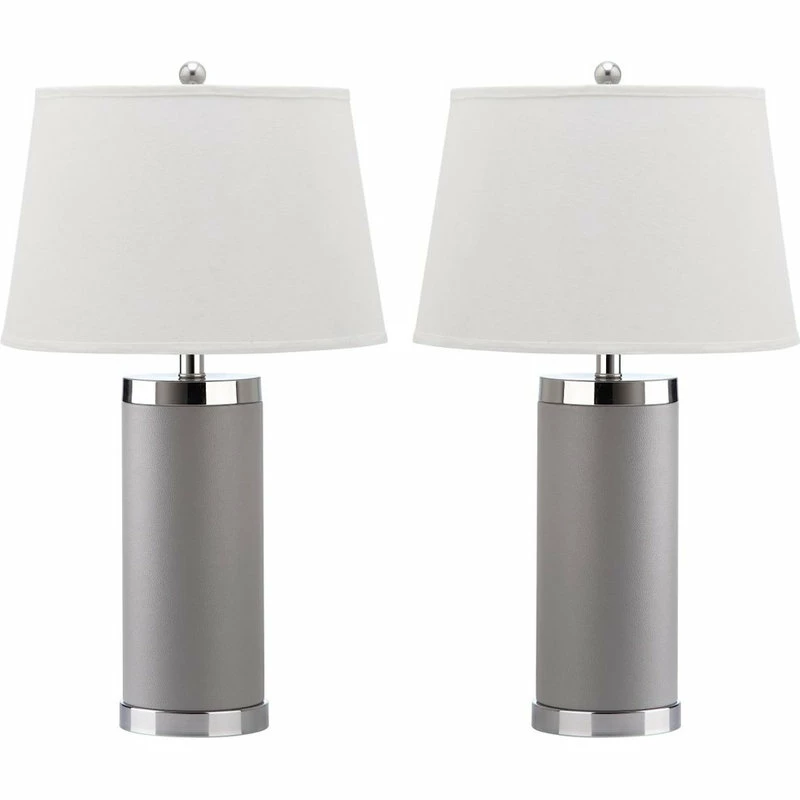 Deals 😉 Safavieh Column Table Lamp (Set Of 2) - Grey ⭐