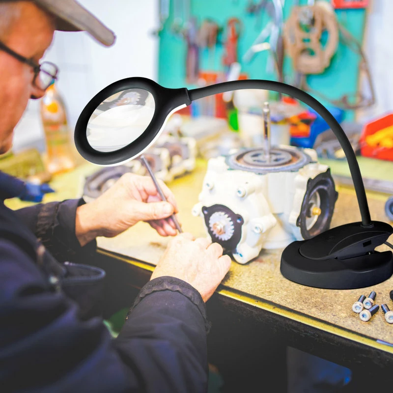 Best Pirce 🥰 Brightech LightView Pro Flex Magnifying Lamp - 2 In 1 Clamp Table & Desk Lamp, B 🎉 - Image 3