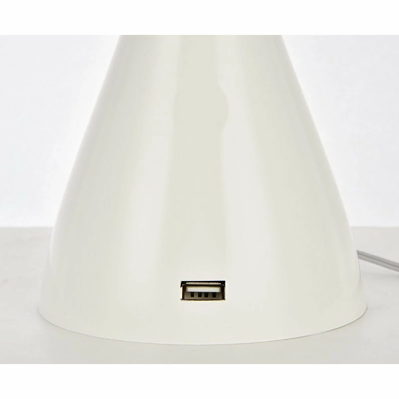 Coupon ๐ Elegant Furniture & Lighting Illumen Collection 1-Light Glossy White Finish LED Desk Lamp ๐ฅ - Image 3