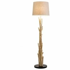 Best Sale π₯° Vandue Corporation Modern Home Nautical Driftwood Branch Wooden Floor Lamp - Ocean/Beach/Seaside T β