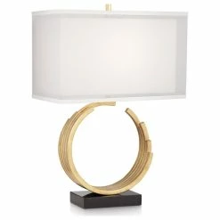 Hot Sale ๐งจ Pacific Coast Lighting Riley Gold Leaf Table Lamp ๐