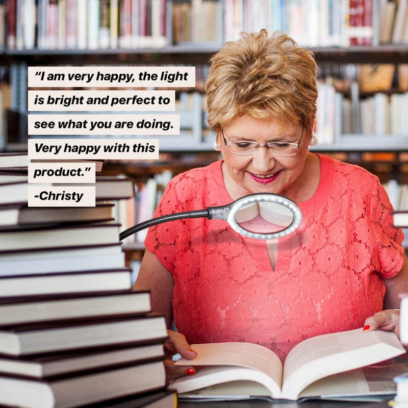 Best Pirce 🥰 Brightech LightView Pro Flex Magnifying Lamp - 2 In 1 Clamp Table & Desk Lamp, B 🎉 - Image 4