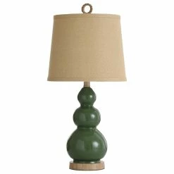 Flash Sale 🤩 StyleCraft Home Collection Signature 1 Light Table Lamp, Green And Taupe 💯