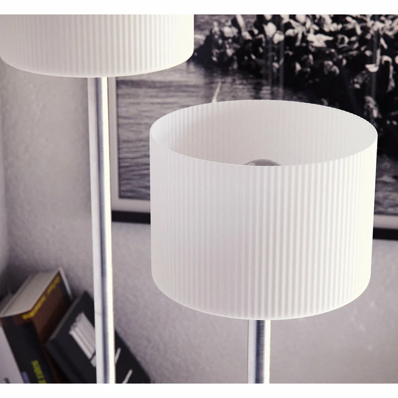 Deals โ๏ธ Kenroyhome.com Matrielle 3-Light Torchiere, Brushed Steel Finish ๐ - Image 4