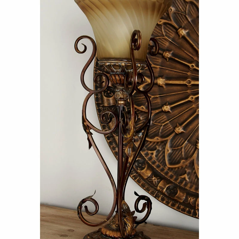 Discount ๐ Brimfield & May Set Of 2 Brown Metal Mediterranean Uplight 95779 ๐ - Image 5