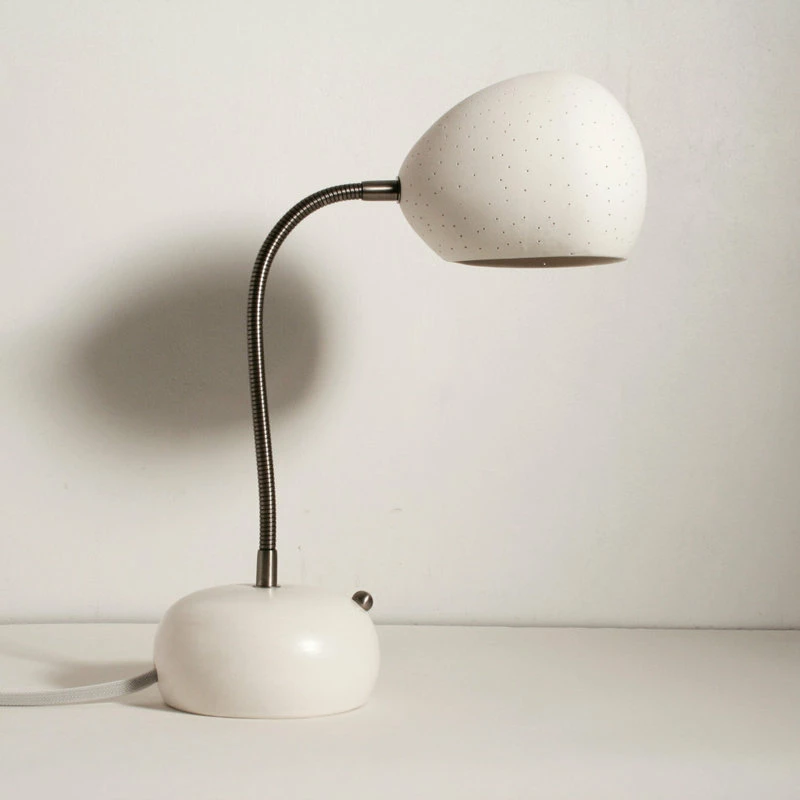 Cheap π Lightexture Porcupine Desk Lamp, White, Dot Pattern π - Image 6