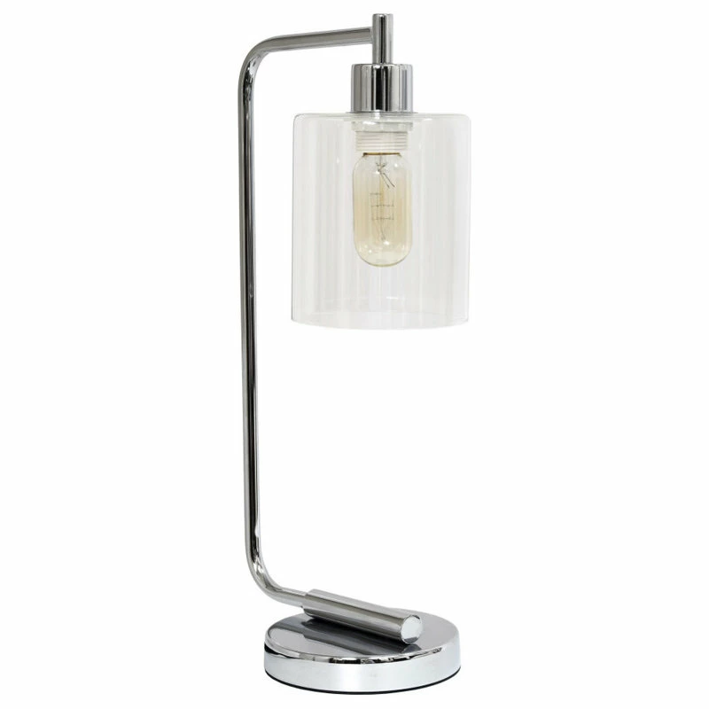 Best Pirce โจ Alltherages Simple Designs Bronson Antique Industrial Iron Lantern Desk Lamp, Chrome ๐ - Image 2