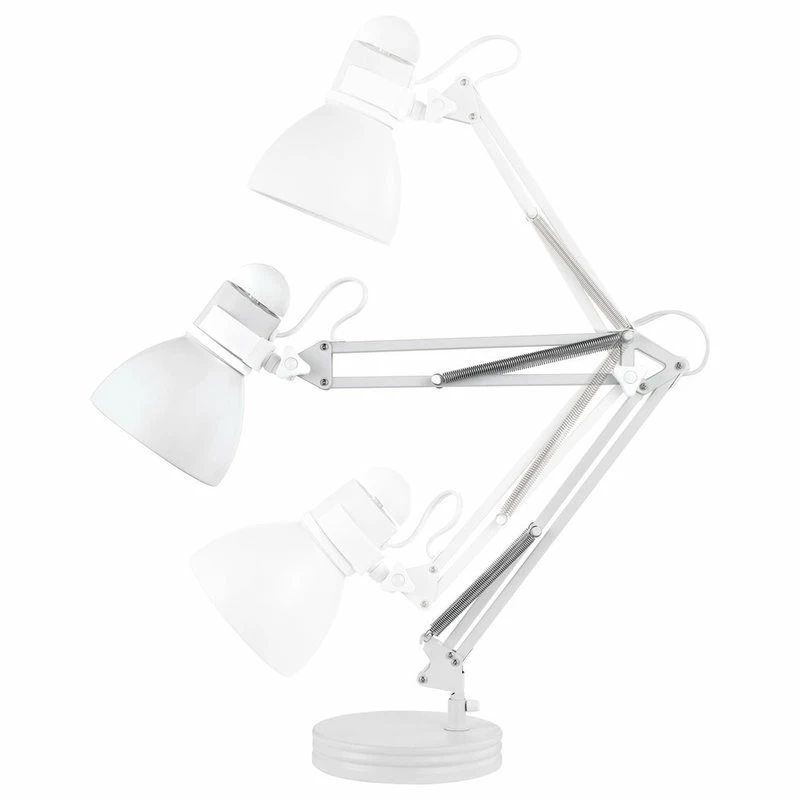 Best Sale โค๏ธ Globe Electric Architect 28" Matte White Swing Arm Desk Lamp ๐ - Image 4