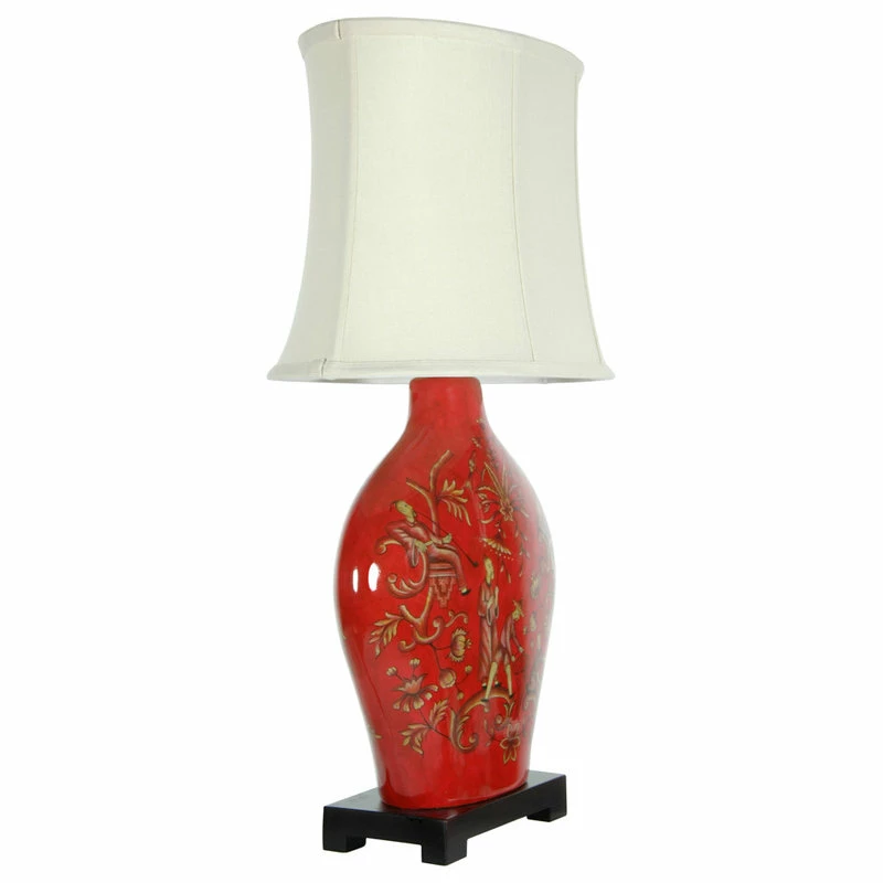Flash Sale π Oriental Furniture 27" Fruitful Harvest Porcelain Lamp π - Image 2