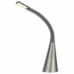 Best deal 🎉 Elegant Furniture & Lighting Illumen Collection 1-Light Metallic Gray Finish LED Desk Lamp 🎉