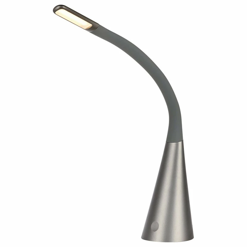 Best deal 🎉 Elegant Furniture & Lighting Illumen Collection 1-Light Metallic Gray Finish LED Desk Lamp 🎉