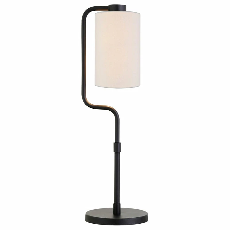 Flash Sale 🔔 Henn&Hart 7" Blackened Bronze Metal/Fabric Table Lamp ❤️ - Image 5