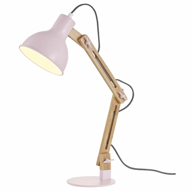 Buy ๐ Light Society Cartwright LED Task Table Lamp, Chalk Pink ๐