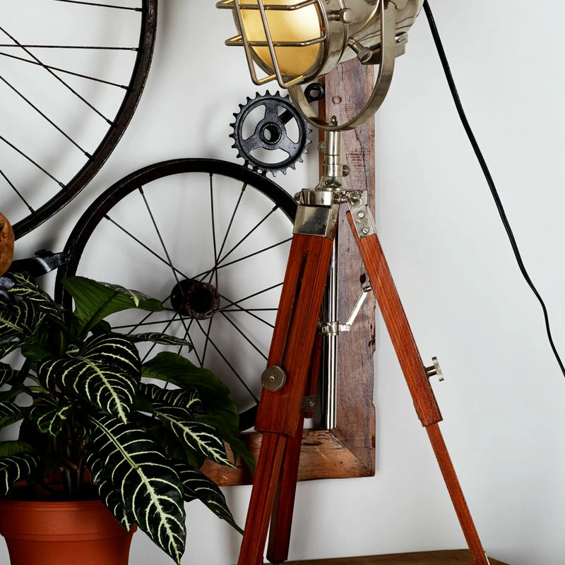 Brand new 🔔 Brimfield & May Brown Metal Industrial Desk Lamp, 30" X 13" X 13" ⭐ - Image 5