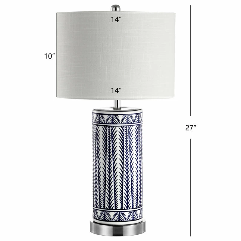 Deals ๐ JONATHAN Y Sulka 27" Ceramic USB Charging LED Table Lamps, Set Of 2, Navy ๐ - Image 8