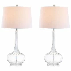 Budget ๐ JONATHAN Y Bette 28.5" Glass Teardrop Table Lamp, Set Of 2 ๐ฏ