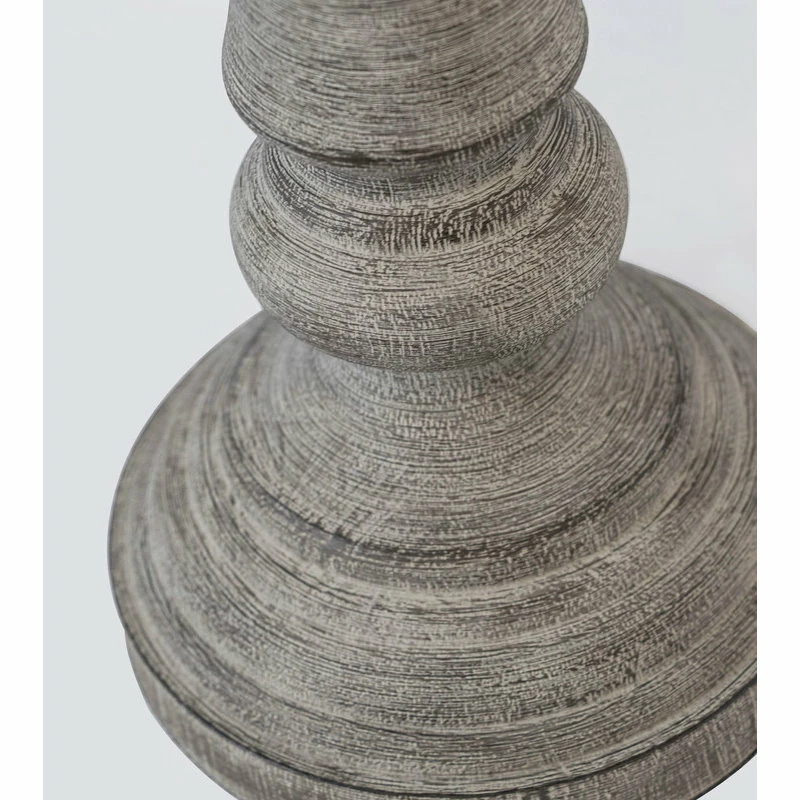 Cheap π LumiSource 32" Reclaimed Gray Table Lamps Linen Shades, Set Of 2 β - Image 3