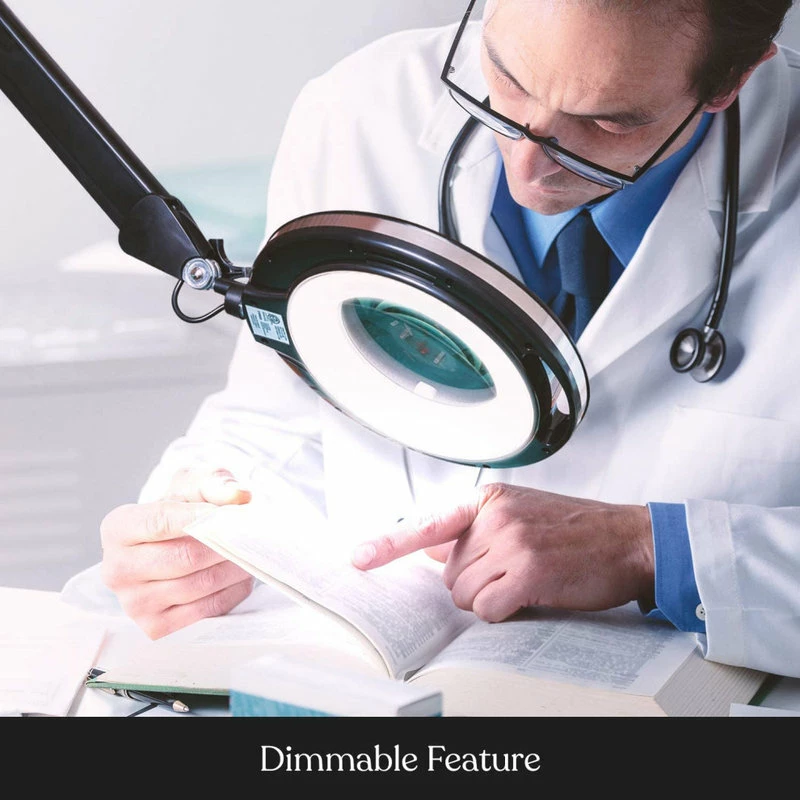 Budget โ Brightech LightView Pro 6 Wheel Rolling Base Magnifying Floor Lamp, Magnifier, 5 Diopter ๐ - Image 6