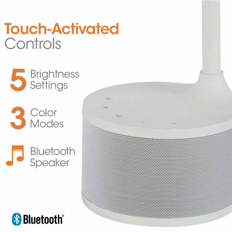 New ๐งจ OttLite Technologies OttLite Dual Shade LED Lamp With Bluetooth® Speaker & USB โญ - Image 5