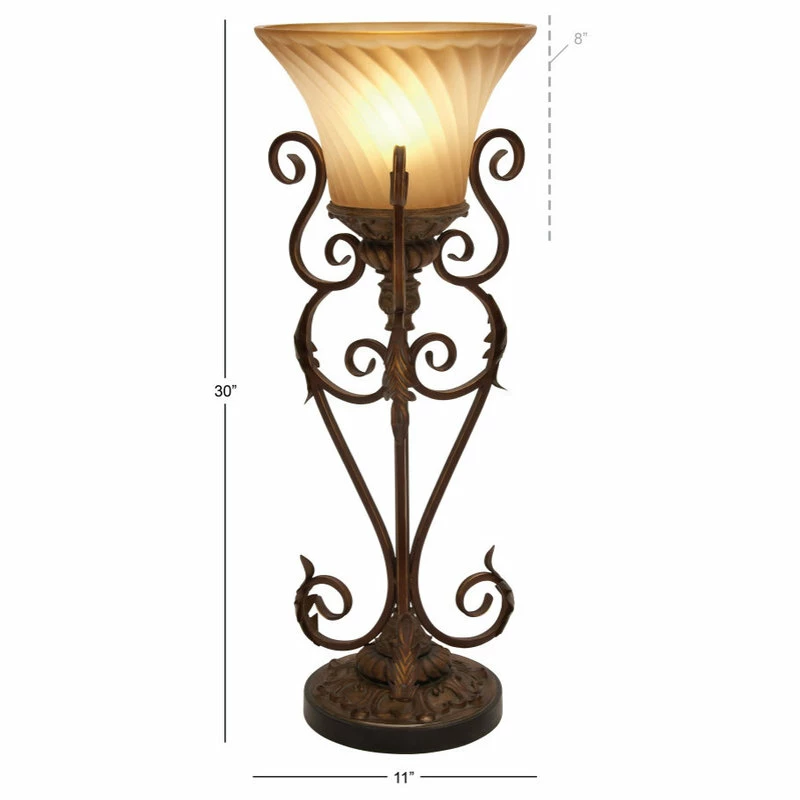 Discount ๐ Brimfield & May Set Of 2 Brown Metal Mediterranean Uplight 95779 ๐ - Image 4