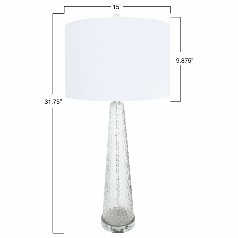 Best Sale ๐งจ CREATIVE CO-OP Transparent Bubble Glass Table Lamp With Glass Base, Set Of 2, Clear ๐คฉ - Image 2