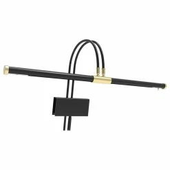 New ๐ Cocoweb Inc. 22" LED Grand Piano Lamp, Black And Brass, With Brass Accents ๐ฏ