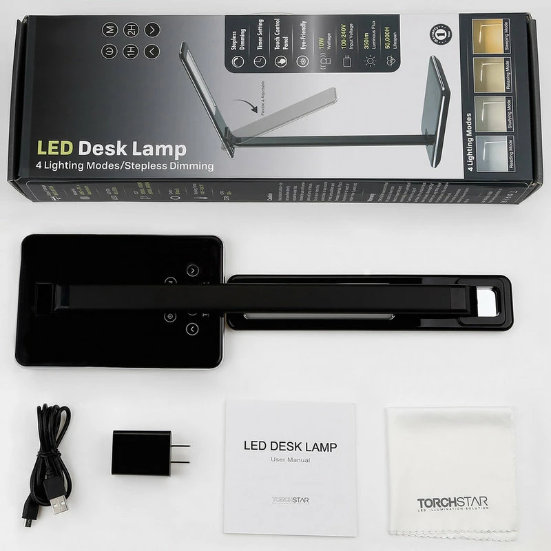 Deals ๐ W86 Trading Co., LLC Dimmable LED Desk Lamp, Eye-Caring Study Table Lamp โญ - Image 3