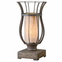 Promo 𧨠Uttermost Minozzo Bronze Accent Lamp, Bronze π