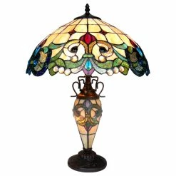 Budget ✨ CHLOE Lighting, Inc. Dulce 3-Light Victorian Double Lit Table Lamp 18" Shade ❤️