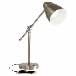 Flash Sale 👍 OttLite Technologies OttLite Wellness Series Harmonize LED Desk Lamp, Silver 🔔