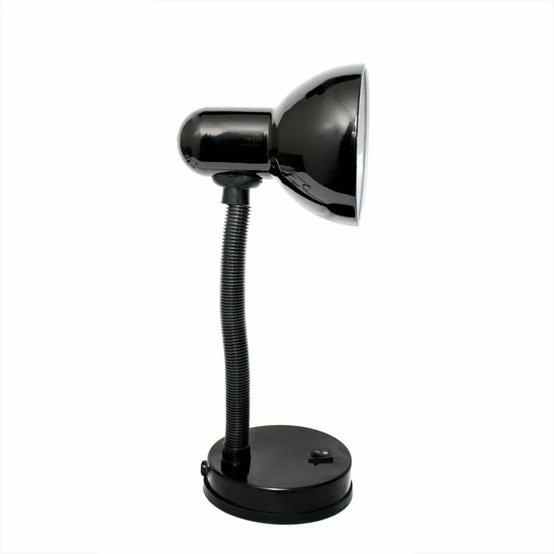 Coupon ๐ Simple Designs Basic Metal Desk Lamp With Flexible Hose Neck, Black โ๏ธ - Image 2