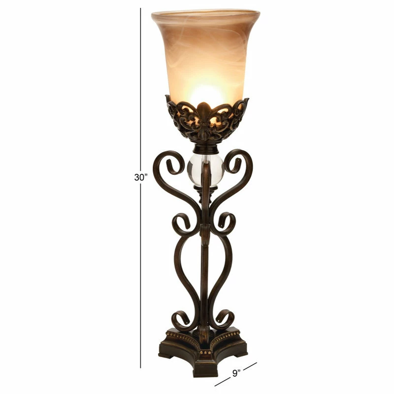 Best Pirce ๐ Brimfield & May Set Of 2 Brown Metal Tuscan Uplight 97328 โ - Image 4