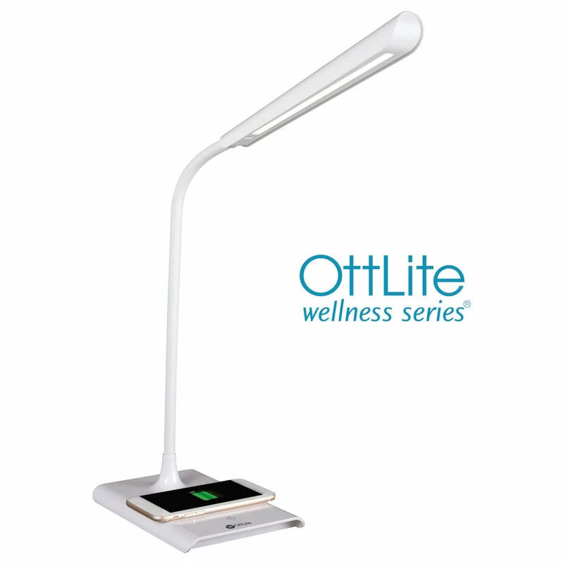 Outlet ⭐ OttLite Technologies OttLite Power Up LED Desk Lamp With Wireless Charging 🌟 - Image 2