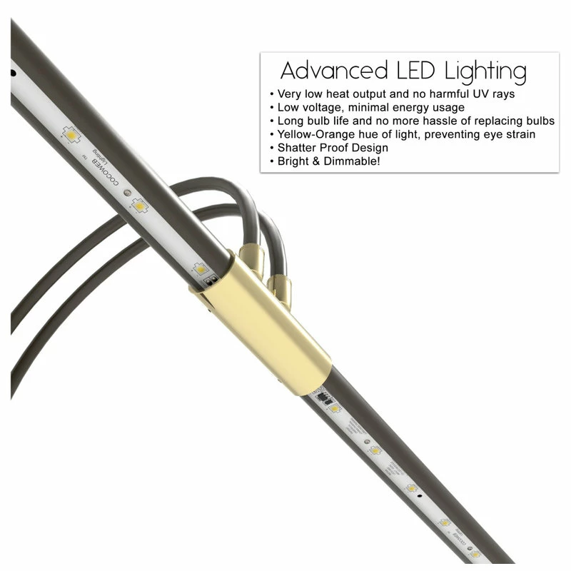 Buy ๐ Cocoweb Inc. 22" LED Grand Piano Lamp, Black And Brass, Mahogany Bronze ๐ฅ - Image 5