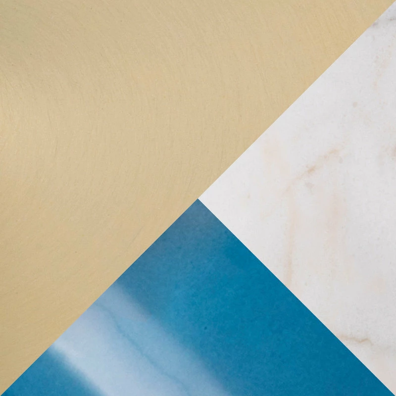 Hot Sale βοΈ Lumisource Marcel Table Lamp, White Marble, Gold Metal And Blue Glass π― - Image 2