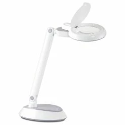 Deals 👏 OttLite Technologies OttLite Space-Saving LED Magnifier Desk Lamp In White 🎁