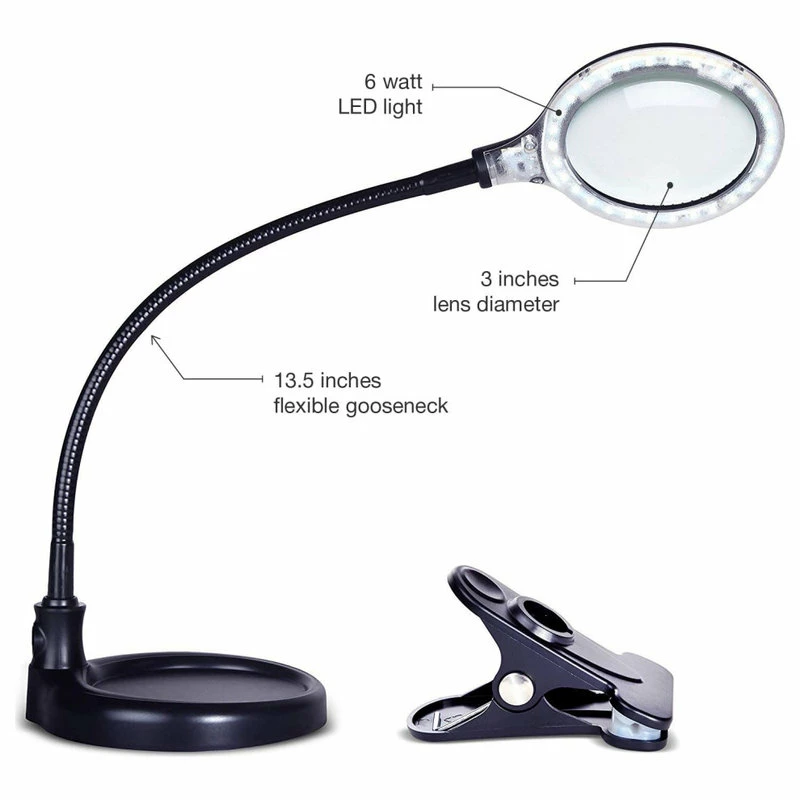 Best Pirce 🥰 Brightech LightView Pro Flex Magnifying Lamp - 2 In 1 Clamp Table & Desk Lamp, B 🎉 - Image 5