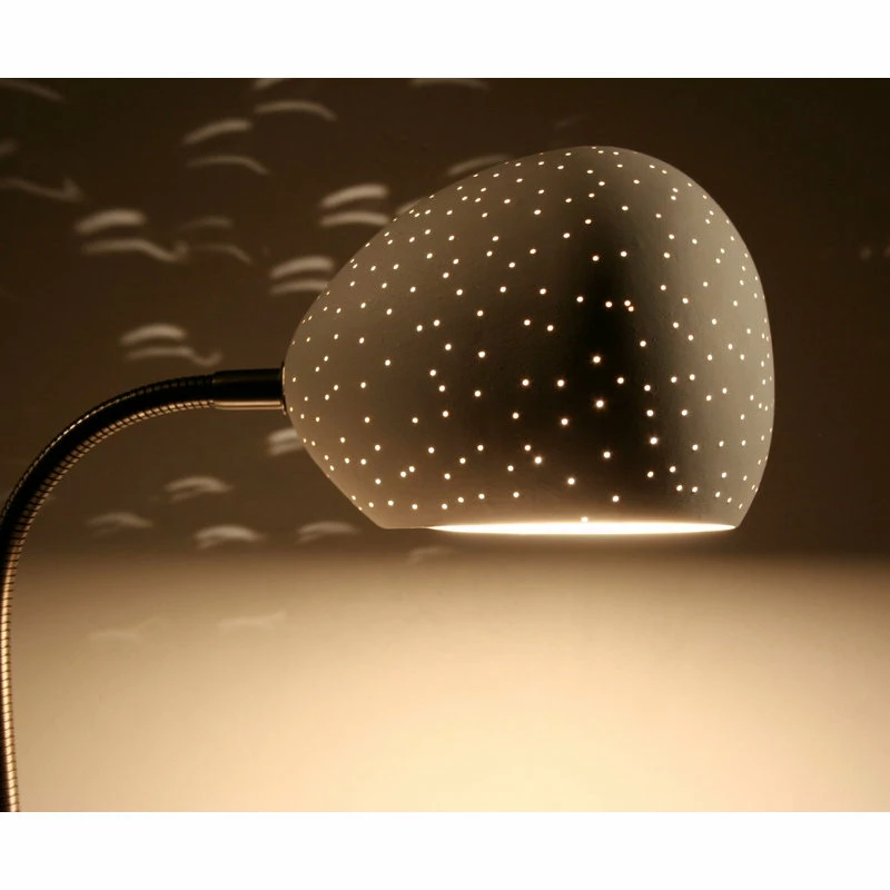 Cheap π Lightexture Porcupine Desk Lamp, White, Dot Pattern π - Image 3