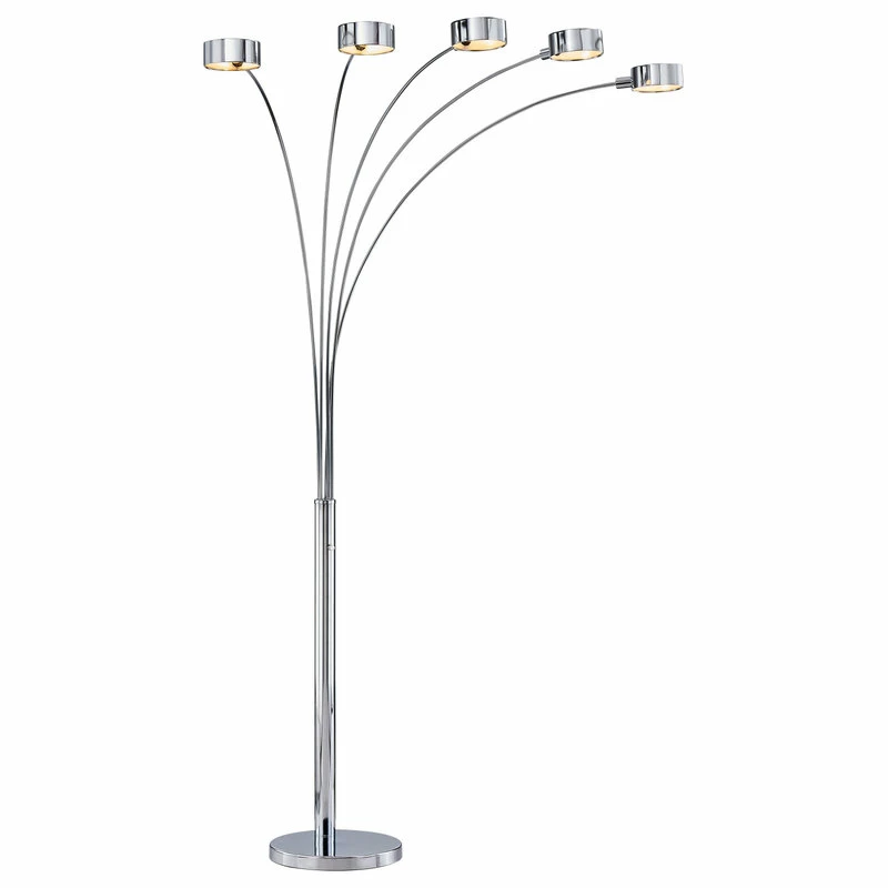 Brand new 👍 Artiva Micah Arched 88" Floor Lamp W/ Rotatable Shade And Dimmer, Chrome 🌟 - Image 2