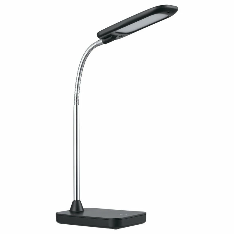Budget π Globe Electric Black And Chrome Integrated LED Desk Lamp, Black π₯°