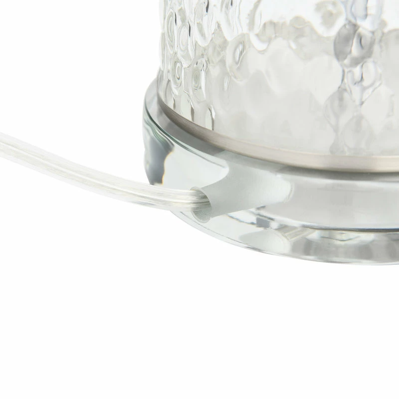 Best Sale ๐งจ CREATIVE CO-OP Transparent Bubble Glass Table Lamp With Glass Base, Set Of 2, Clear ๐คฉ - Image 3